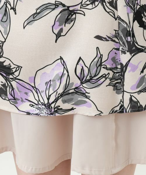 Leilian / レリアン ミニ・ひざ丈スカート | 花柄フレアスカート | 詳細11