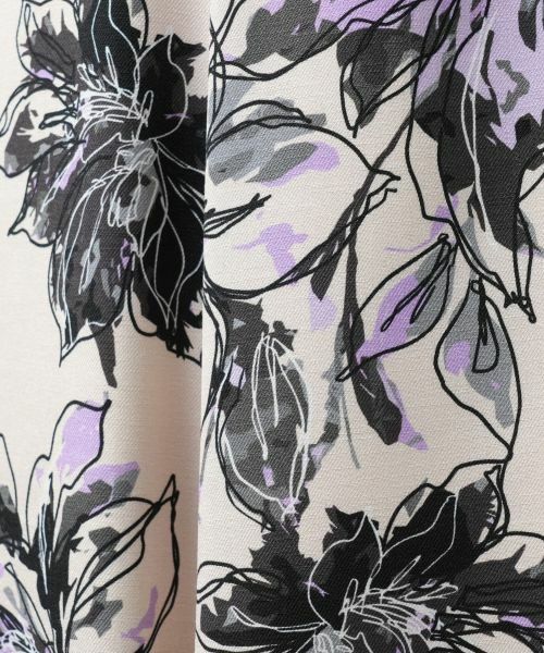 Leilian / レリアン ミニ・ひざ丈スカート | 花柄フレアスカート | 詳細12