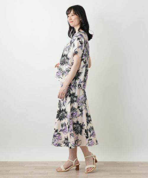 Leilian / レリアン ミニ・ひざ丈スカート | 花柄フレアスカート | 詳細2