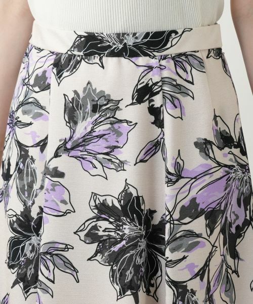 Leilian / レリアン ミニ・ひざ丈スカート | 花柄フレアスカート | 詳細7