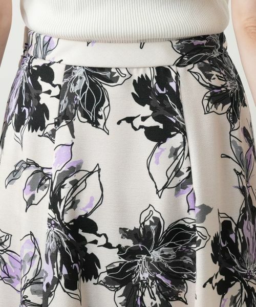 Leilian / レリアン ミニ・ひざ丈スカート | 花柄フレアスカート | 詳細8