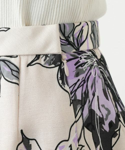 Leilian / レリアン ミニ・ひざ丈スカート | 花柄フレアスカート | 詳細9