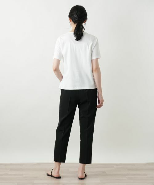 Leilian / レリアン Tシャツ | 花柄クルーネックカットソー | 詳細3