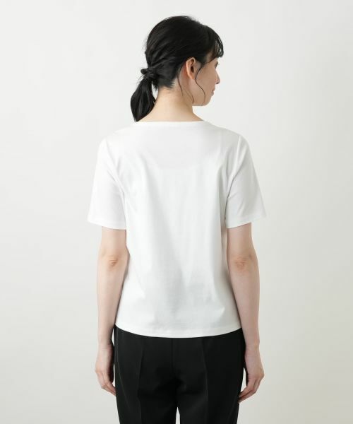 Leilian / レリアン Tシャツ | 花柄クルーネックカットソー | 詳細6