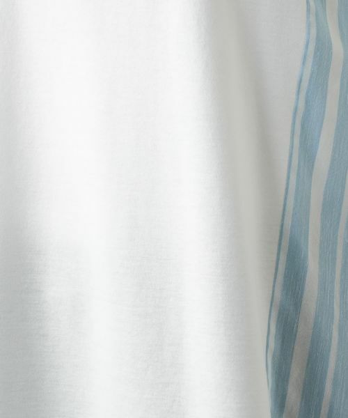 Leilian / レリアン カットソー | ストライプ切替カットソー | 詳細11