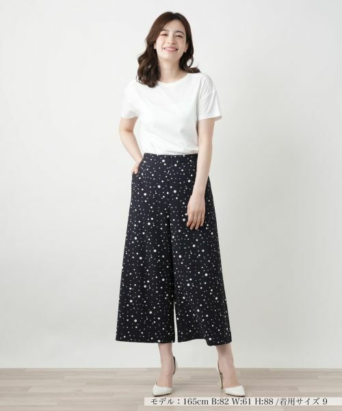 Leilian / レリアン その他パンツ | ドットワイドパンツ | 詳細1