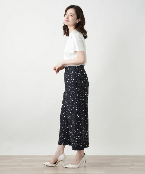 Leilian / レリアン その他パンツ | ドットワイドパンツ | 詳細2
