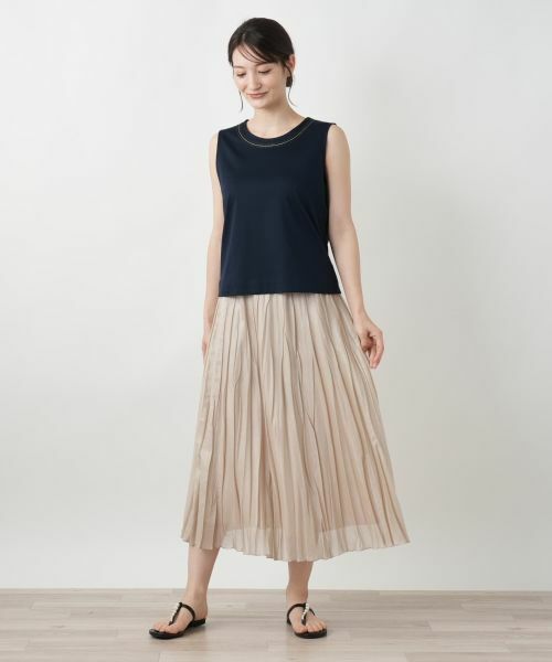 Leilian / レリアン ロング・マキシ丈スカート | ランダムプリーツスカート | 詳細1