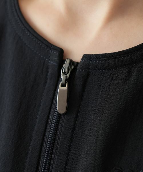 Leilian / レリアン テーラードジャケット | 刺繍ジップベスト【Leilian WHITE LABEL】 | 詳細14