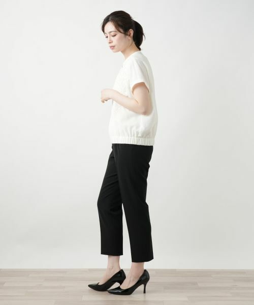 Leilian / レリアン テーラードジャケット | 刺繍ジップベスト【Leilian WHITE LABEL】 | 詳細2