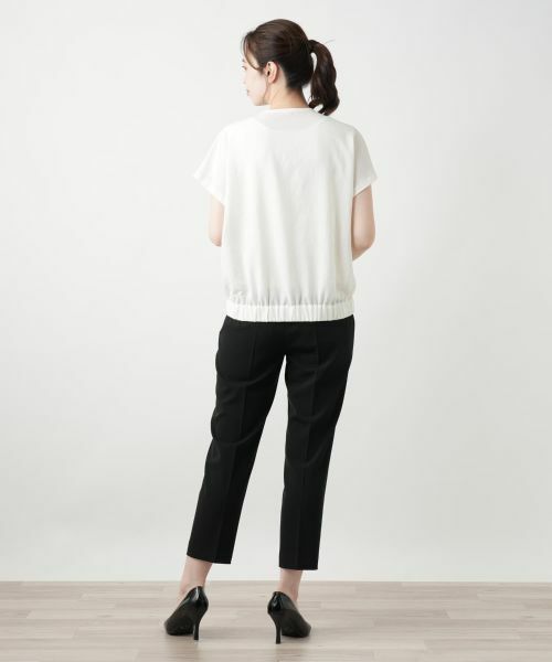 Leilian / レリアン テーラードジャケット | 刺繍ジップベスト【Leilian WHITE LABEL】 | 詳細3