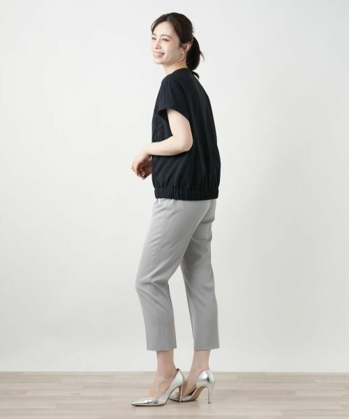 Leilian / レリアン テーラードジャケット | 刺繍ジップベスト【Leilian WHITE LABEL】 | 詳細5