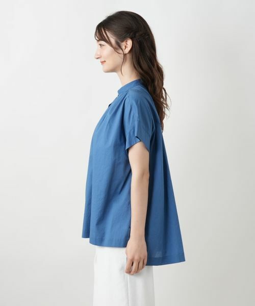 Leilian / レリアン シャツ・ブラウス | スタンドカラーギャザーブラウスLeilian WHITE LABEL】 | 詳細11