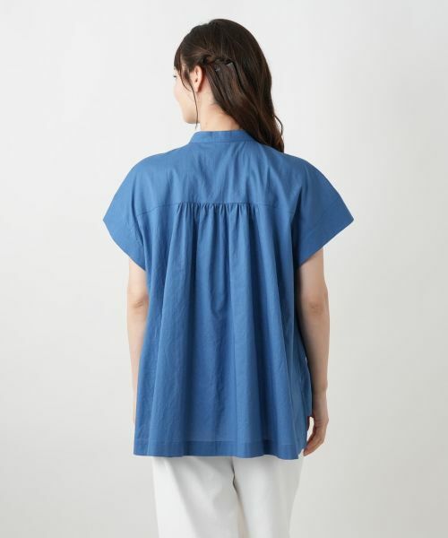 Leilian / レリアン シャツ・ブラウス | スタンドカラーギャザーブラウスLeilian WHITE LABEL】 | 詳細12