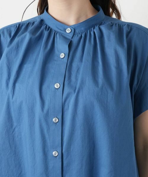 Leilian / レリアン シャツ・ブラウス | スタンドカラーギャザーブラウスLeilian WHITE LABEL】 | 詳細13