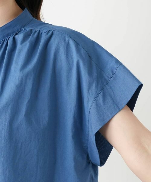 Leilian / レリアン シャツ・ブラウス | スタンドカラーギャザーブラウスLeilian WHITE LABEL】 | 詳細15