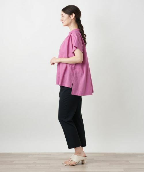 Leilian / レリアン シャツ・ブラウス | スタンドカラーギャザーブラウスLeilian WHITE LABEL】 | 詳細5