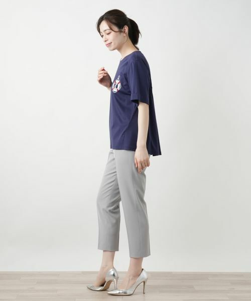 Leilian / レリアン カットソー | 刺繍クルーネックカットソー【Leilian WHITE LABEL】 | 詳細5