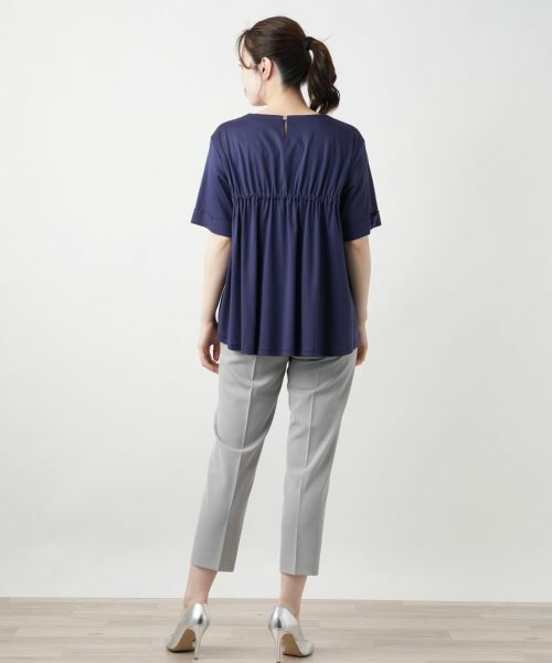 Leilian / レリアン カットソー | 刺繍クルーネックカットソー【Leilian WHITE LABEL】 | 詳細6