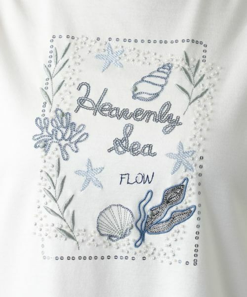 Leilian / レリアン Tシャツ | 刺繍フレンチスリーブカットソー【Leilian WHITE LABEL】 | 詳細15