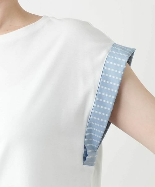 Leilian / レリアン カットソー | ストライプ切替カットソー【Leilian WHITE LABEL】 | 詳細12
