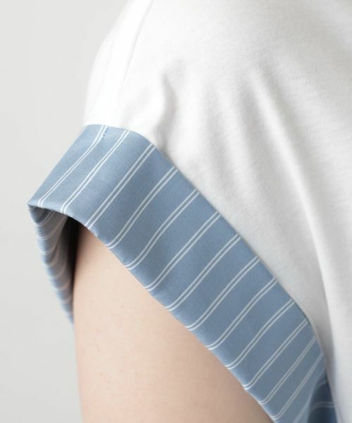 Leilian / レリアン カットソー | ストライプ切替カットソー【Leilian WHITE LABEL】 | 詳細14