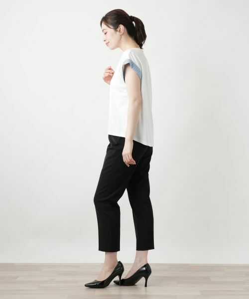 Leilian / レリアン カットソー | ストライプ切替カットソー【Leilian WHITE LABEL】 | 詳細5