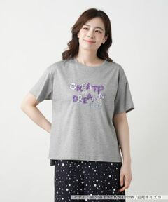Leilian / レリアン Tシャツ | 刺繍ロゴTシャツ【Leilian WHITE LABEL】
