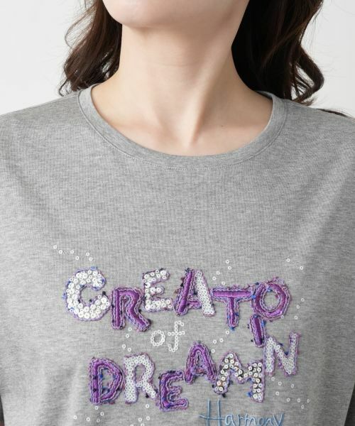 Leilian / レリアン Tシャツ | 刺繍ロゴTシャツ【Leilian WHITE LABEL】 | 詳細11