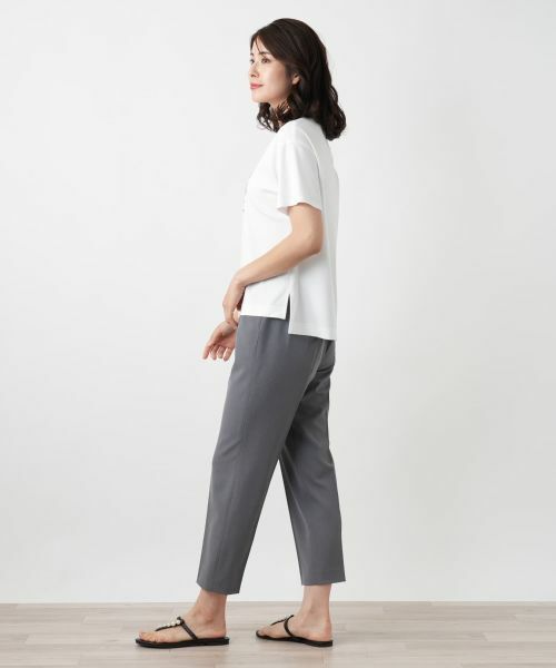 Leilian / レリアン Tシャツ | 刺繍ロゴTシャツ【Leilian WHITE LABEL】 | 詳細2