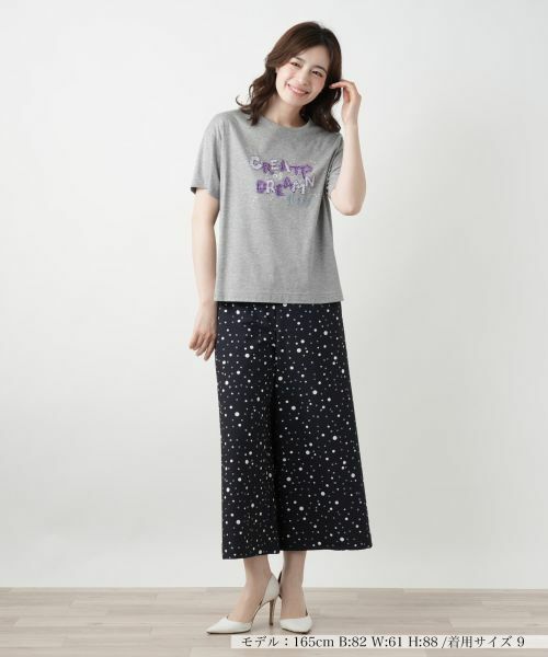 Leilian / レリアン Tシャツ | 刺繍ロゴTシャツ【Leilian WHITE LABEL】 | 詳細5