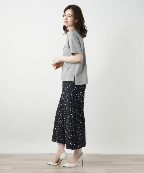 Leilian / レリアン Tシャツ | 刺繍ロゴTシャツ【Leilian WHITE LABEL】 | 詳細6