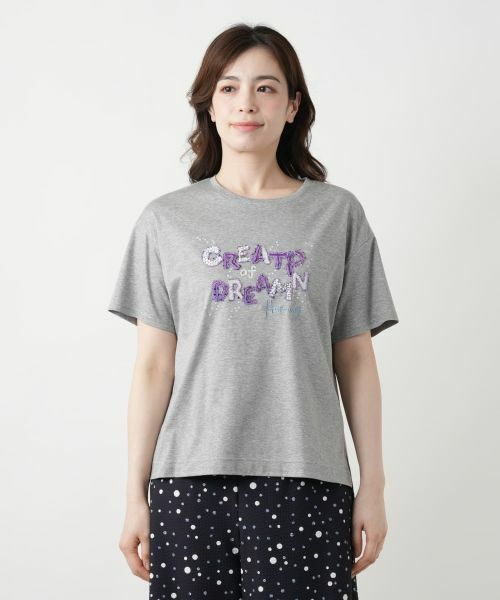 Leilian / レリアン Tシャツ | 刺繍ロゴTシャツ【Leilian WHITE LABEL】 | 詳細8