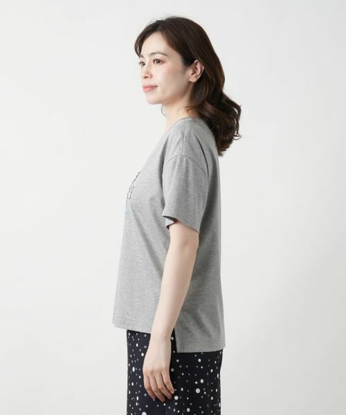 Leilian / レリアン Tシャツ | 刺繍ロゴTシャツ【Leilian WHITE LABEL】 | 詳細9