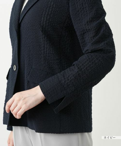 Leilian / レリアン テーラードジャケット | ノッチドラペルジャケット【Leilian WHITE LABEL】 | 詳細12