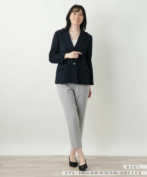 Leilian / レリアン テーラードジャケット | ノッチドラペルジャケット【Leilian WHITE LABEL】 | 詳細4