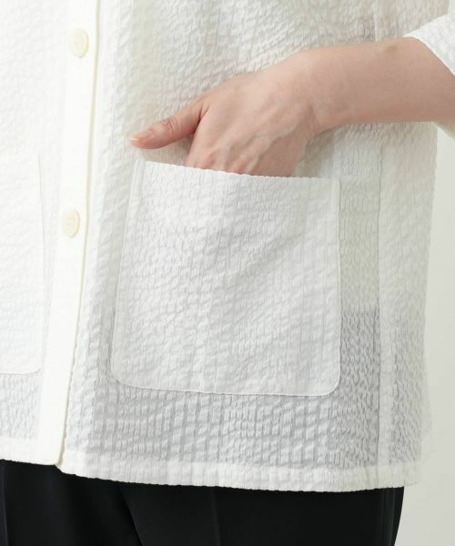 Leilian / レリアン テーラードジャケット | ノーカラージャケット【Leilian WHITE LABEL】 | 詳細13