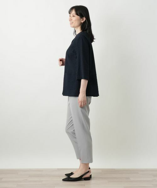 Leilian / レリアン テーラードジャケット | ノーカラージャケット【Leilian WHITE LABEL】 | 詳細2