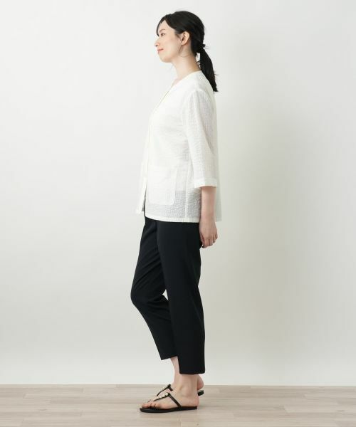 Leilian / レリアン テーラードジャケット | ノーカラージャケット【Leilian WHITE LABEL】 | 詳細5