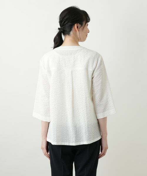 Leilian / レリアン テーラードジャケット | ノーカラージャケット【Leilian WHITE LABEL】 | 詳細9