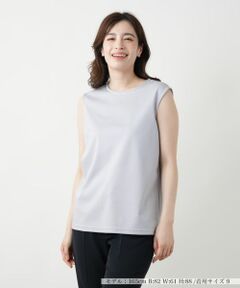 Leilian / レリアン カットソー | 刺繍ノースリーブカットソー【Leilian WHITE LABEL】