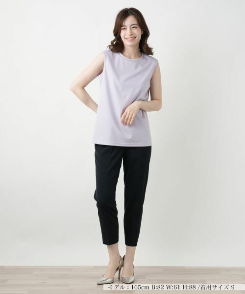 Leilian / レリアン カットソー | 刺繍ノースリーブカットソー【Leilian WHITE LABEL】 | 詳細10