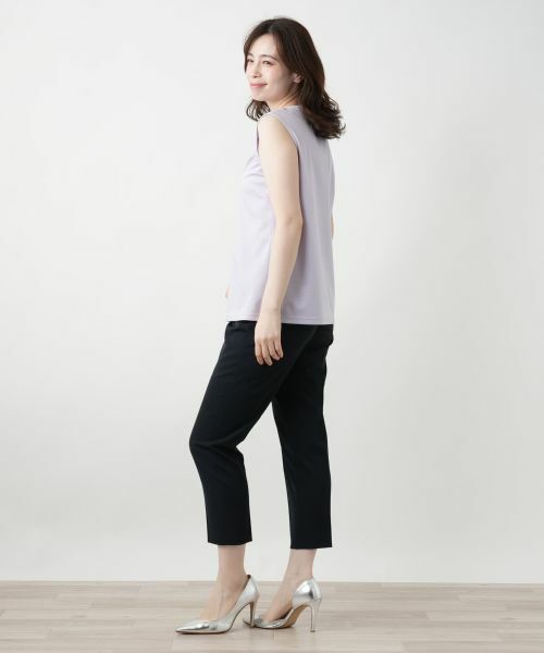 Leilian / レリアン カットソー | 刺繍ノースリーブカットソー【Leilian WHITE LABEL】 | 詳細11