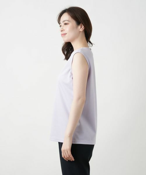 Leilian / レリアン カットソー | 刺繍ノースリーブカットソー【Leilian WHITE LABEL】 | 詳細14