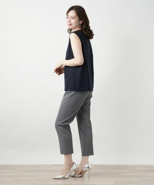 Leilian / レリアン カットソー | 刺繍ノースリーブカットソー【Leilian WHITE LABEL】 | 詳細5