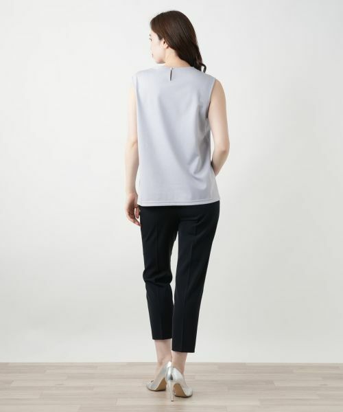 Leilian / レリアン カットソー | 刺繍ノースリーブカットソー【Leilian WHITE LABEL】 | 詳細9