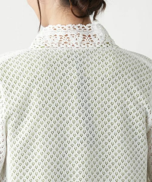 Leilian / レリアン カーディガン・ボレロ | かぎ編みレースカーディガン【Leilian WHITE LABEL】 | 詳細14