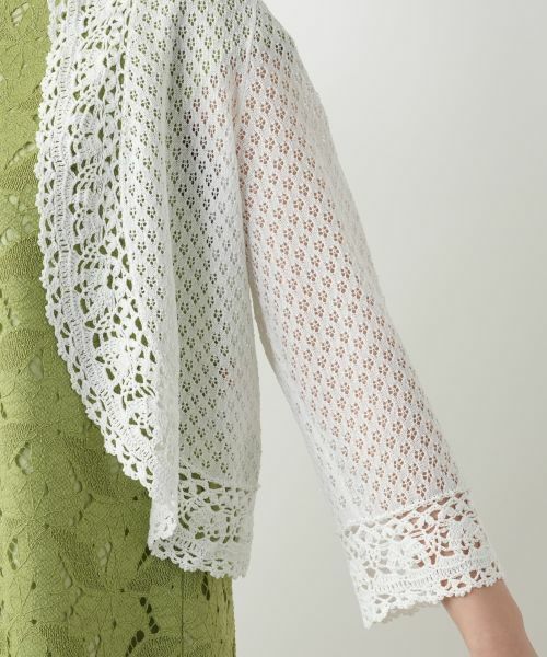 Leilian / レリアン カーディガン・ボレロ | かぎ編みレースカーディガン【Leilian WHITE LABEL】 | 詳細15