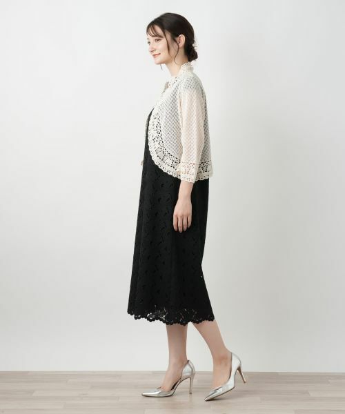 Leilian / レリアン カーディガン・ボレロ | かぎ編みレースカーディガン【Leilian WHITE LABEL】 | 詳細2