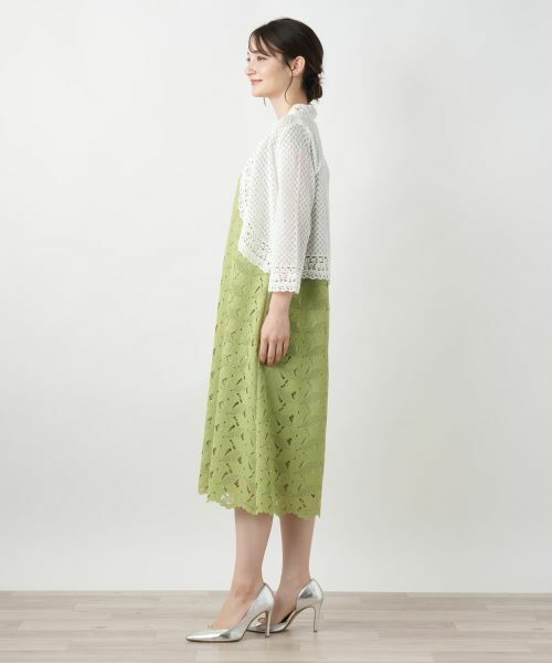 Leilian / レリアン カーディガン・ボレロ | かぎ編みレースカーディガン【Leilian WHITE LABEL】 | 詳細8